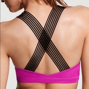 VS Bra cross back mesh plunge